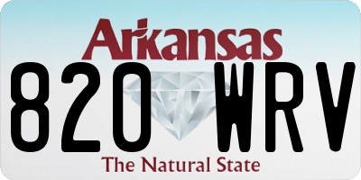 AR license plate 820WRV