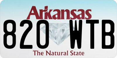 AR license plate 820WTB