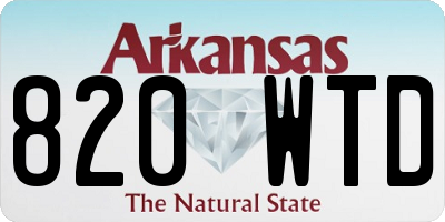 AR license plate 820WTD
