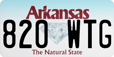 AR license plate 820WTG