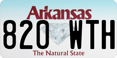 AR license plate 820WTH