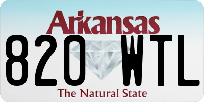 AR license plate 820WTL