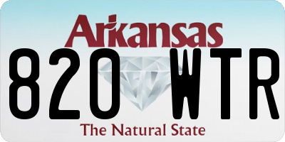 AR license plate 820WTR