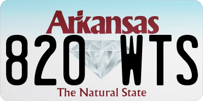 AR license plate 820WTS