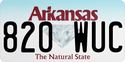 AR license plate 820WUC