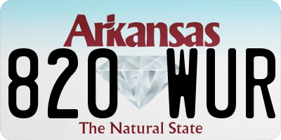 AR license plate 820WUR