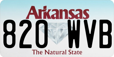 AR license plate 820WVB