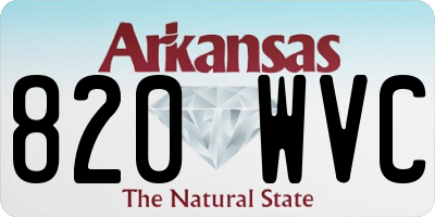 AR license plate 820WVC