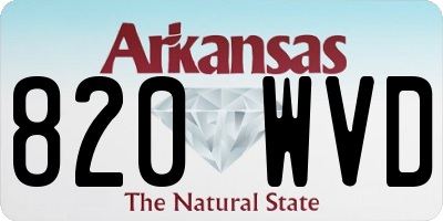 AR license plate 820WVD