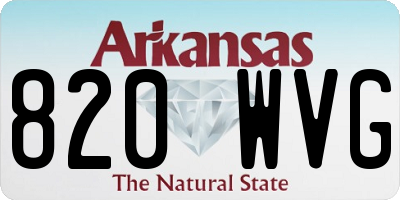 AR license plate 820WVG