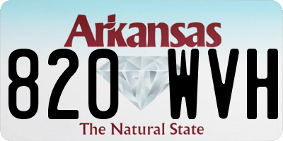 AR license plate 820WVH