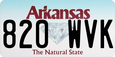 AR license plate 820WVK
