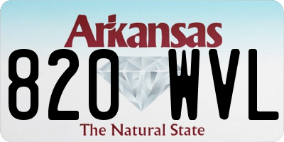AR license plate 820WVL