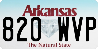AR license plate 820WVP