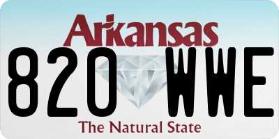 AR license plate 820WWE