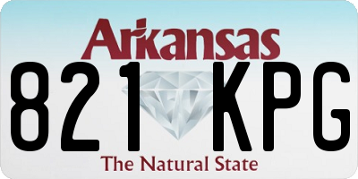 AR license plate 821KPG