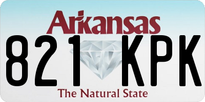 AR license plate 821KPK