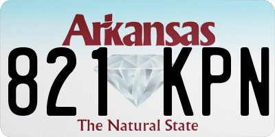 AR license plate 821KPN