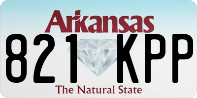 AR license plate 821KPP