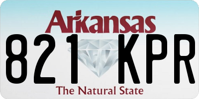 AR license plate 821KPR