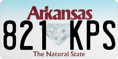 AR license plate 821KPS