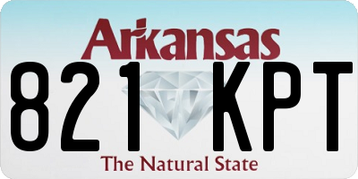 AR license plate 821KPT