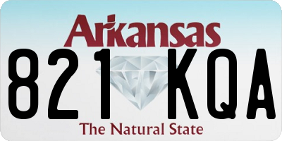 AR license plate 821KQA