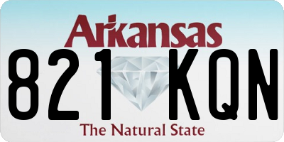 AR license plate 821KQN