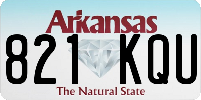 AR license plate 821KQU