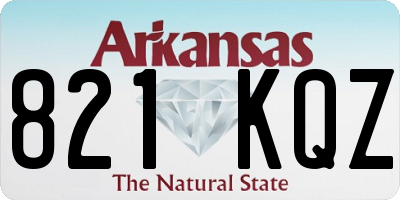 AR license plate 821KQZ