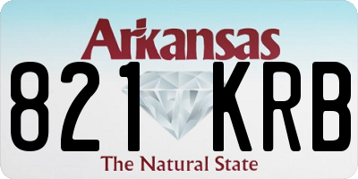 AR license plate 821KRB