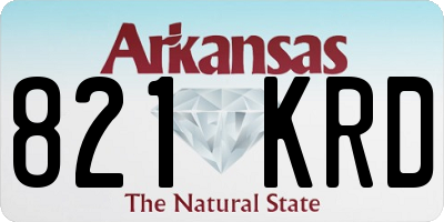 AR license plate 821KRD