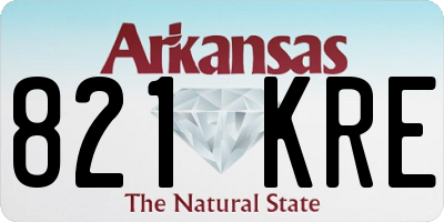 AR license plate 821KRE