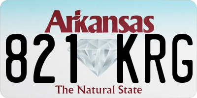 AR license plate 821KRG