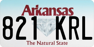 AR license plate 821KRL