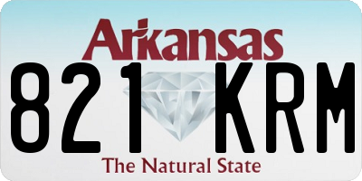 AR license plate 821KRM