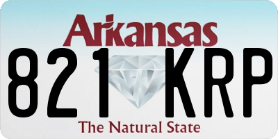 AR license plate 821KRP