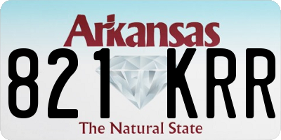 AR license plate 821KRR