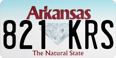 AR license plate 821KRS