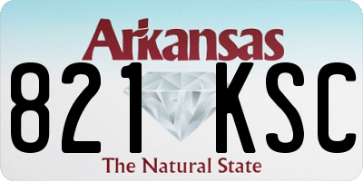 AR license plate 821KSC
