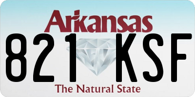 AR license plate 821KSF