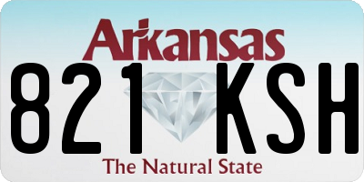 AR license plate 821KSH