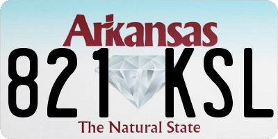 AR license plate 821KSL
