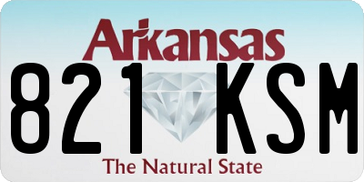 AR license plate 821KSM