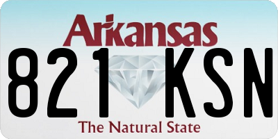 AR license plate 821KSN