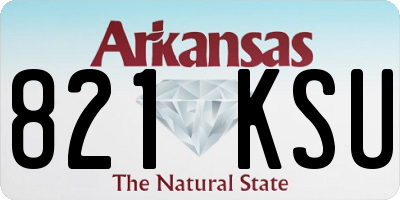 AR license plate 821KSU