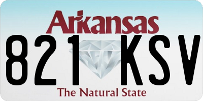 AR license plate 821KSV