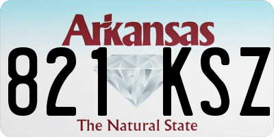 AR license plate 821KSZ