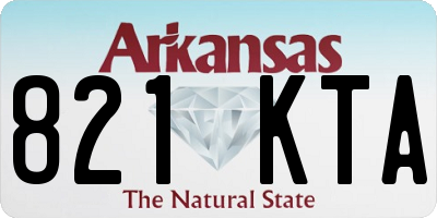 AR license plate 821KTA