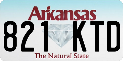 AR license plate 821KTD